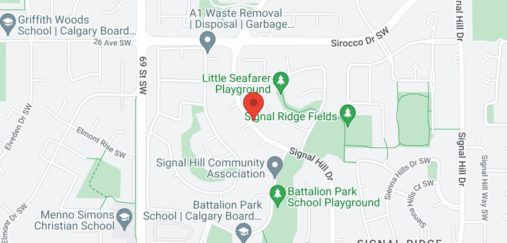 map of 3259 SIGNAL HILL DR SW